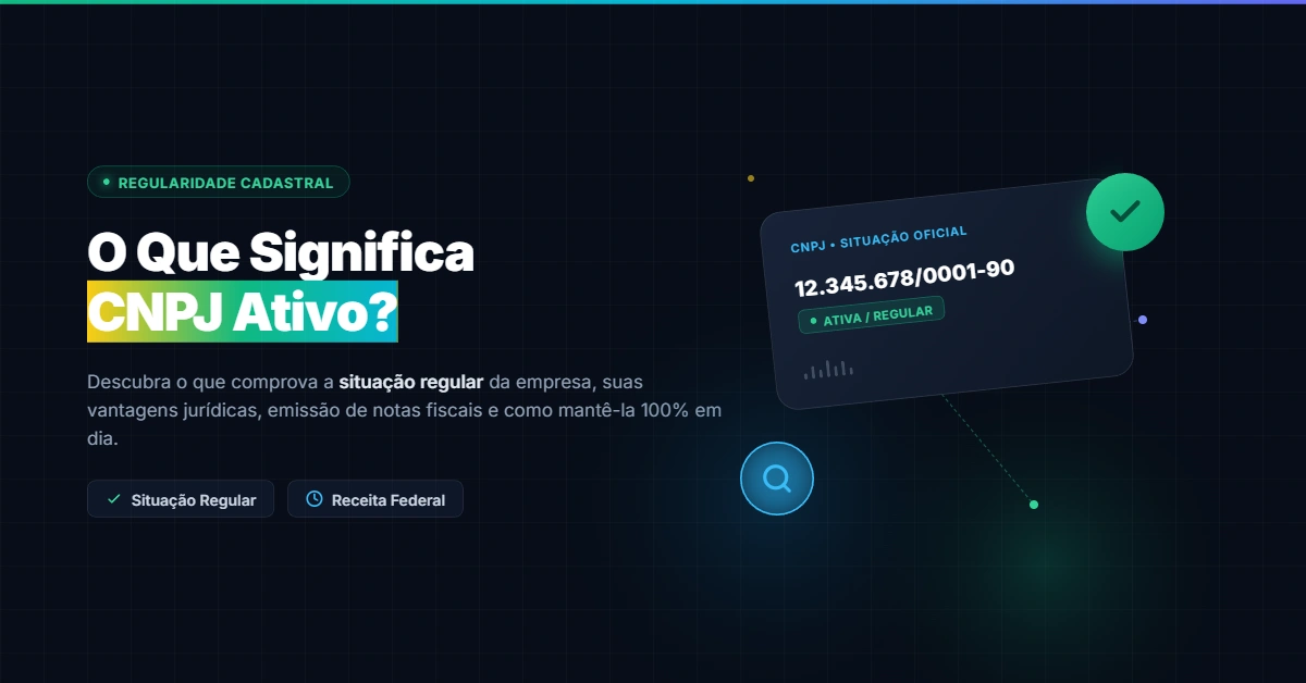 O Que Significa CNPJ Ativo?