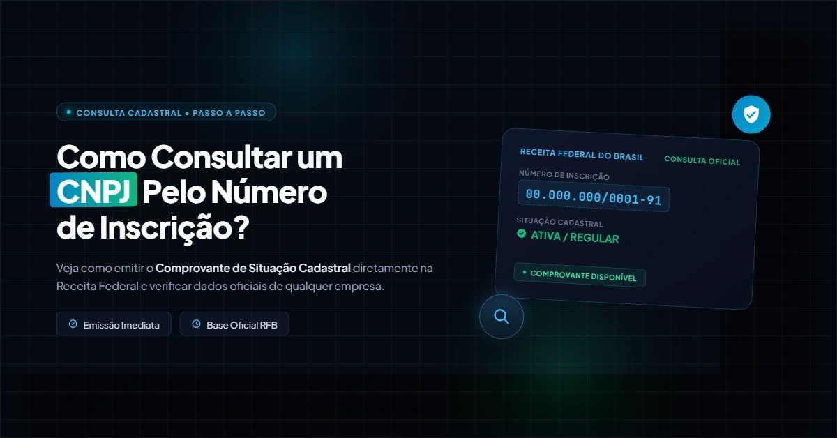 Como Consultar um CNPJ Pelo Número de Inscrição?