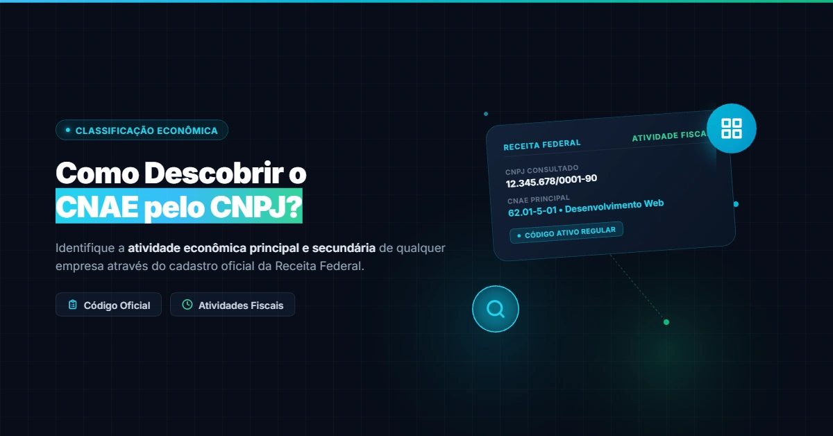 Como Descobrir o CNAE de uma Empresa pelo CNPJ?