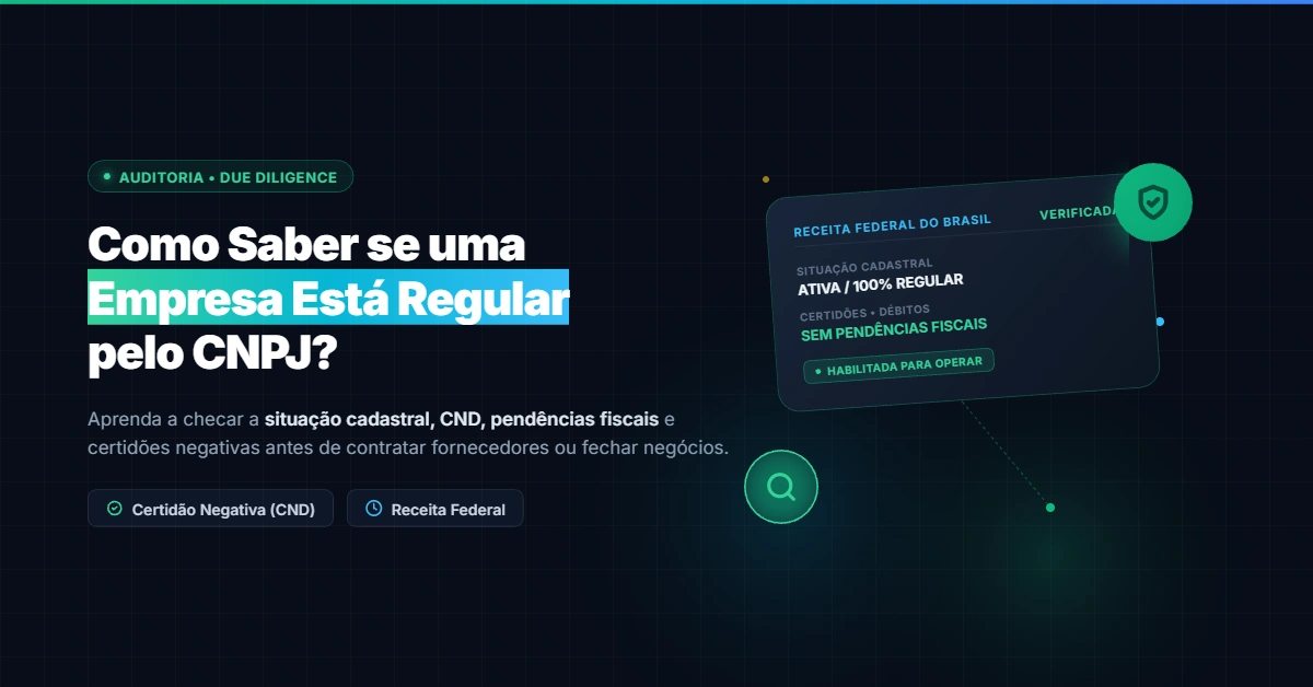 Como Saber se uma Empresa Está Regular pelo CNPJ?