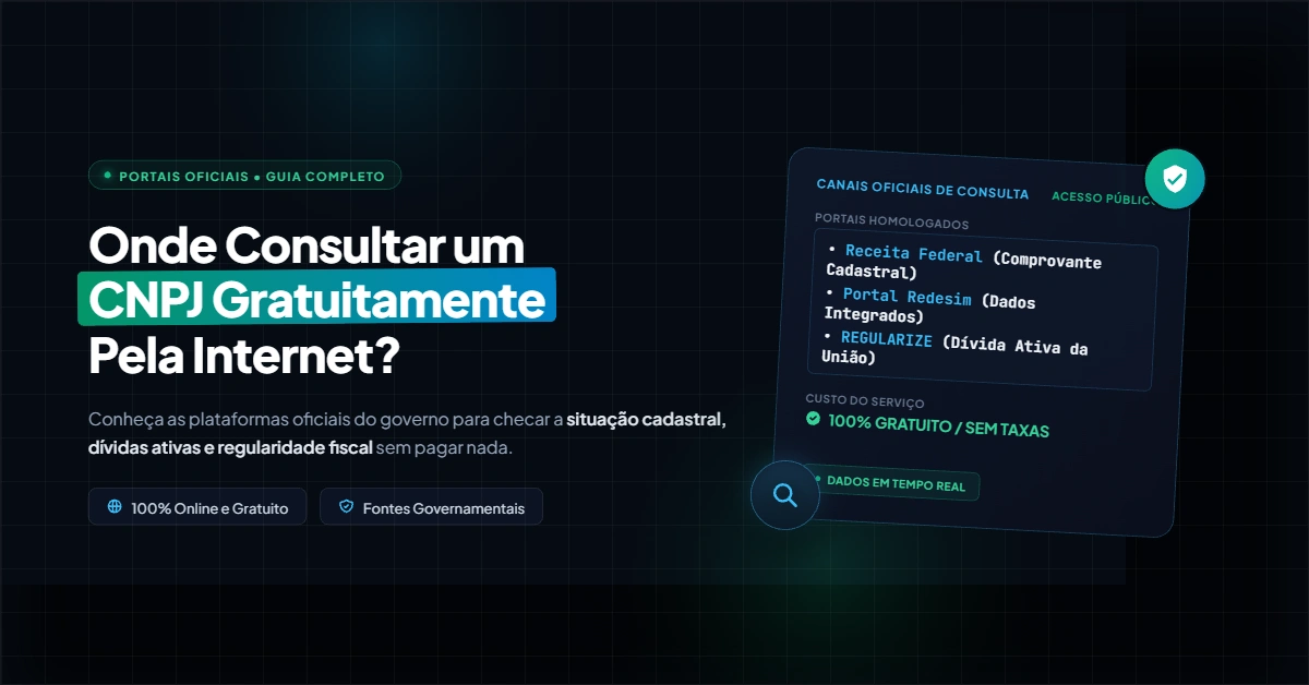 Onde Consultar um CNPJ Gratuitamente Pela Internet?