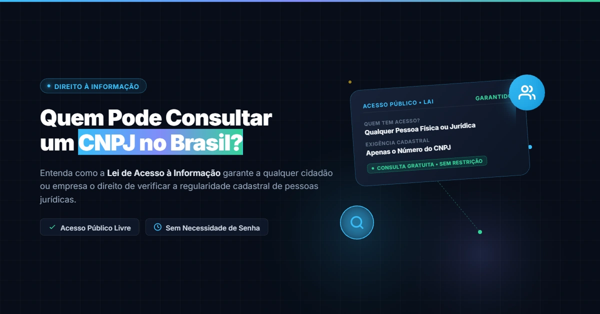 Quem Pode Consultar um CNPJ no Brasil?
