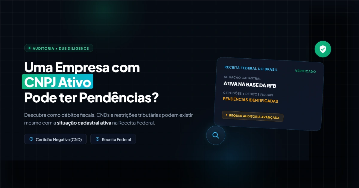 Uma Empresa com CNPJ Ativo Pode ter Pendências?